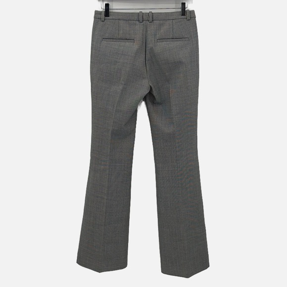 Theory Demitria 4 Hounds Portland Wool Blend Wide Leg Pants in Black Multi - 2 - Picture 5 of 7